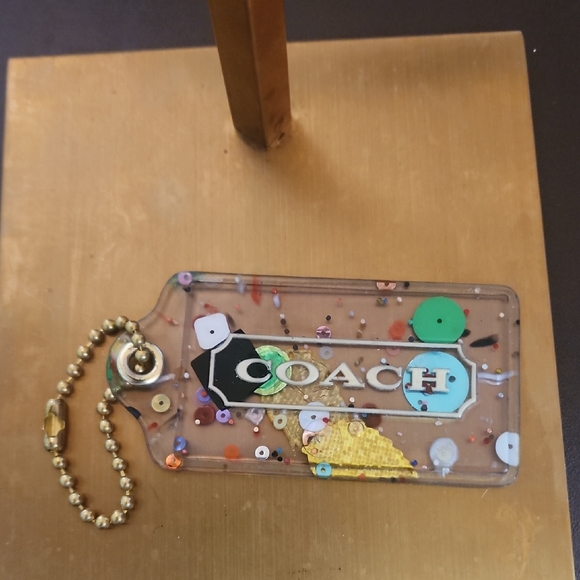 Coach Accessories - Coach Rare Gold and Multicolor 3" Hang Tag